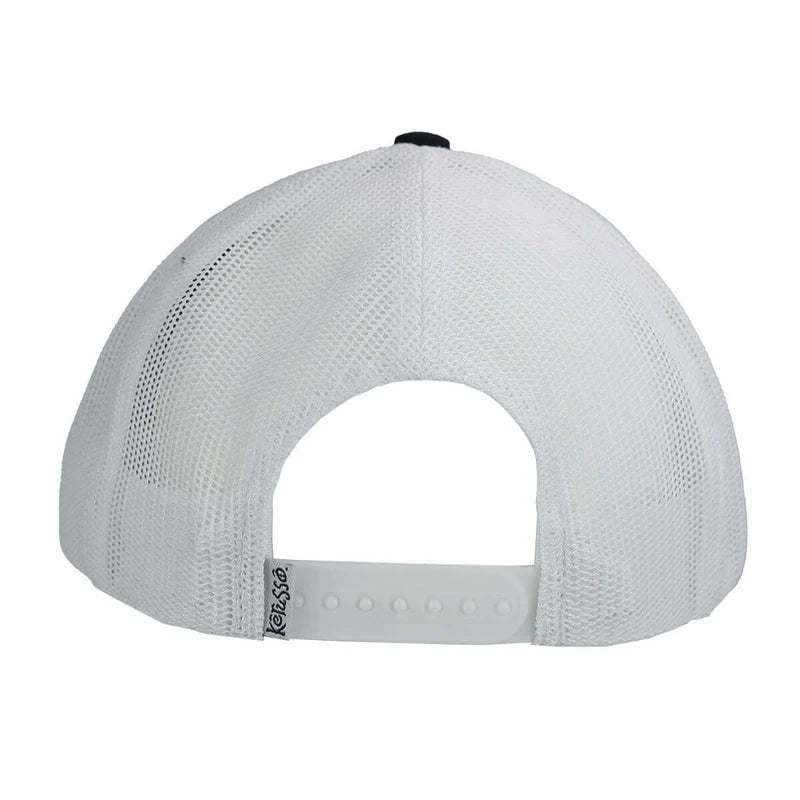 Navy Leather Cross Cap by Kerusso®