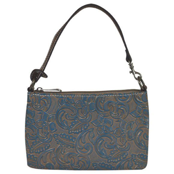 Brown Western Floral Convertible Mini Shoulder Bag by Justin®