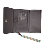Brown Floral Tri-Fold Women's Wallet by Nocona®