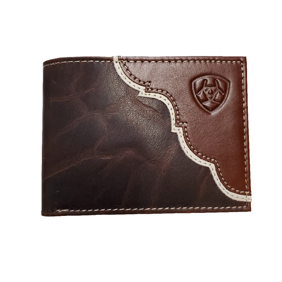 Burgundy Pull Up Men's Bi-Fold Wallet by Ariat®