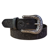 Black Laser Engraved Women's Belt by Ariat®