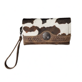 Faux Cowhide Tri-Fold Women's Wallet by Nocona®