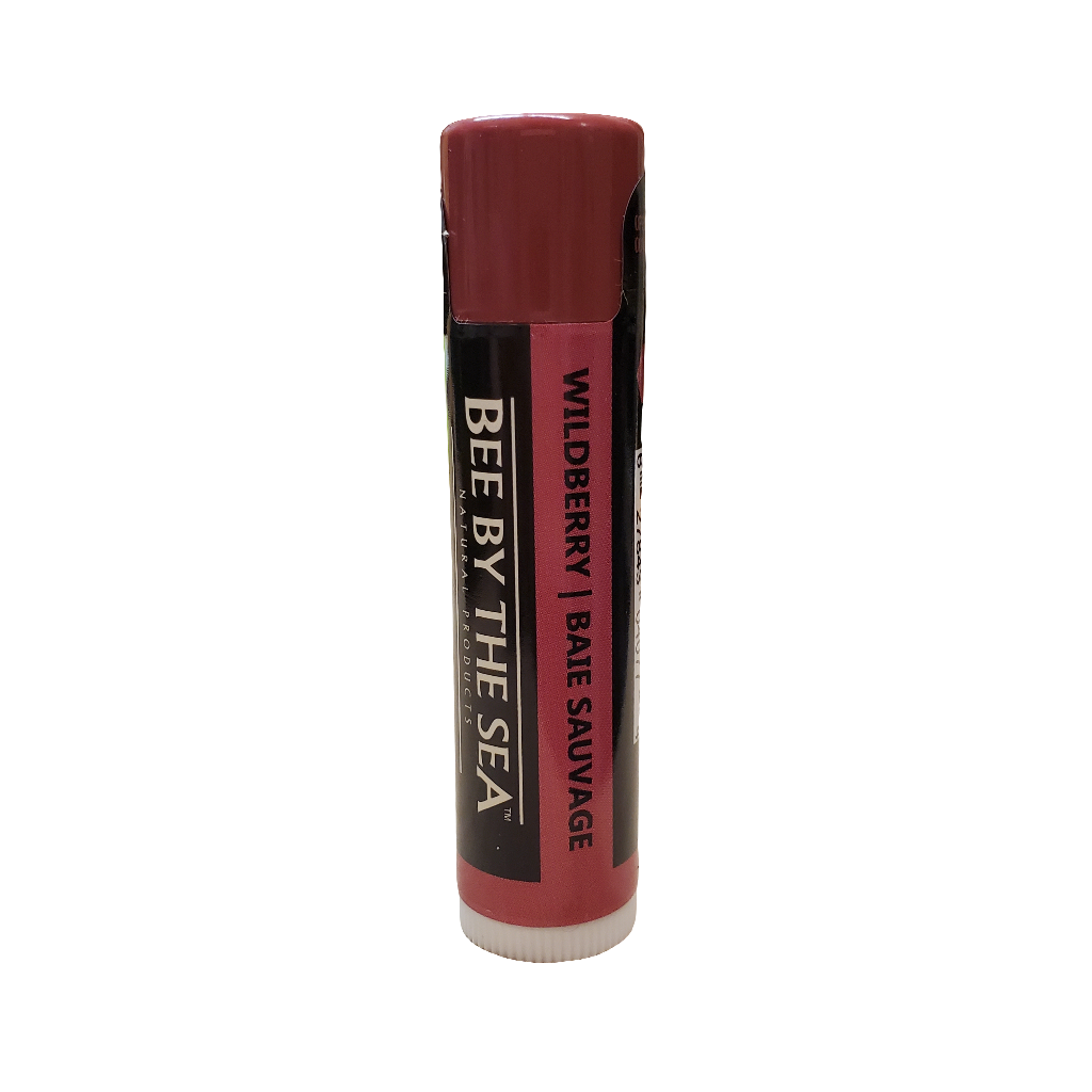 wildberry lip balm tube on a white background