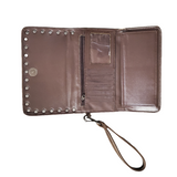 Tan & Brown Floral Tri-Fold Women's Wallet by Nocona®
