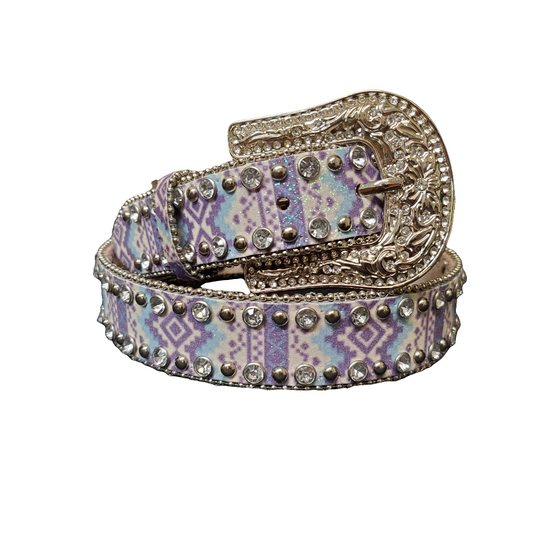 Purple 'Glitter' Girl's Belt by Angel Ranch®