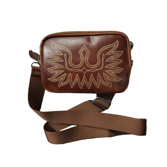 Brown Boot Stitch Belt Bag by Ariat®