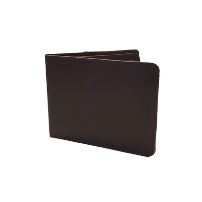 Oil Brown Leather Bi-Fold Men's Wallet
