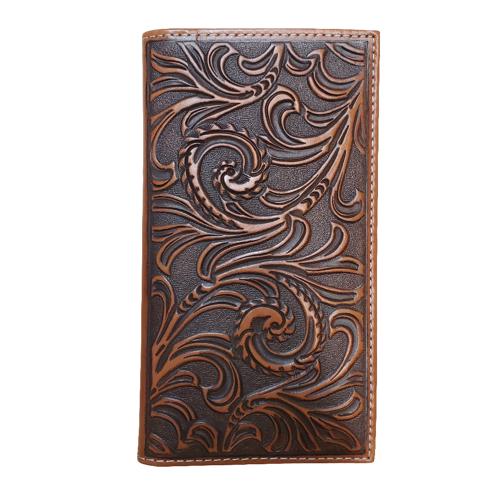 Tooled Filigree Men's Rodeo Wallet by Nocona®