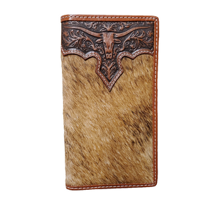 Hair-On-Hide Longhorn Men's Rodeo Wallet by Nocona®