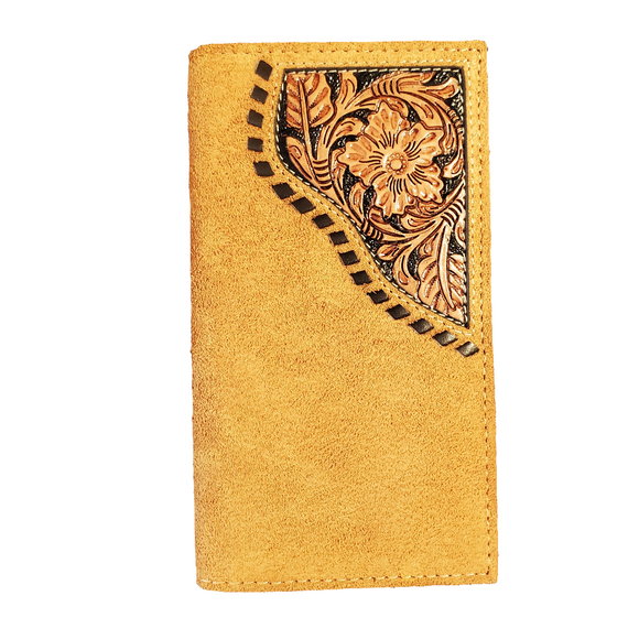 Roughout Buckstitch Men's Rodeo Wallet by Ariat®