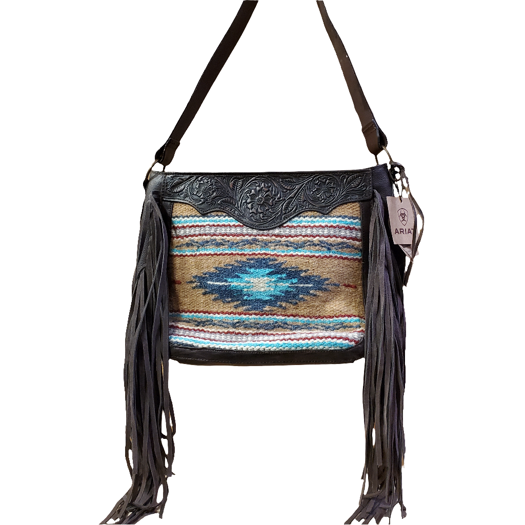 Fringe Saddle Blanket Shoulder Bag by Ariat®