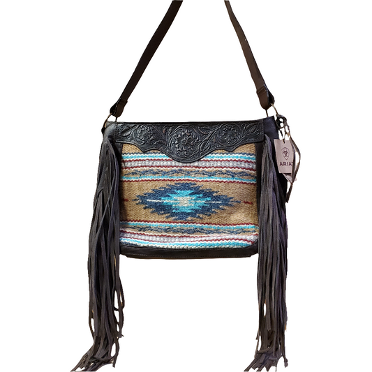 Fringe Saddle Blanket Shoulder Bag by Ariat®