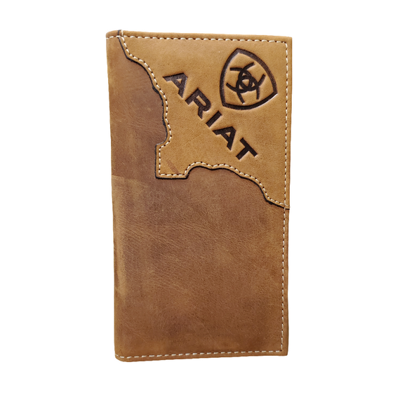 Bomber Brown Logo Men's Rodeo Wallet by Ariat®