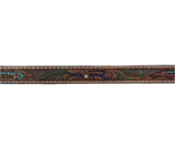 Floral Green & Blue Accented Hat Band by Twister®
