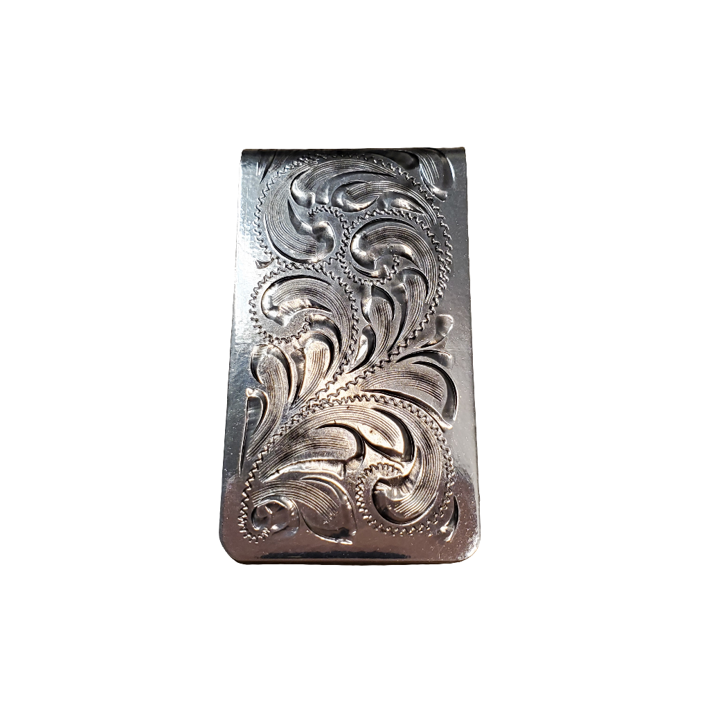Bright Cut Money Clip