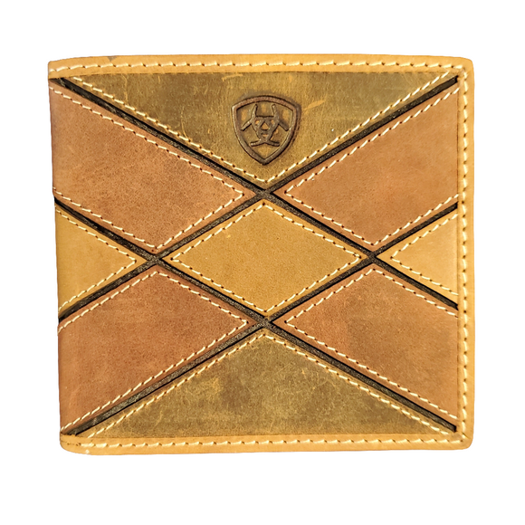 Mulit-Color Patchwork Men's Bi-Fold Wallet by Ariat®