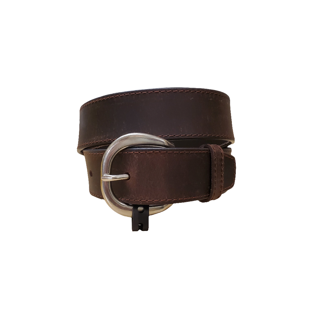 Bomber Brown Leather Women's Belt