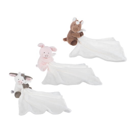 Cuddlesome Farm Animal with Blankie Stuffy by Ganz®