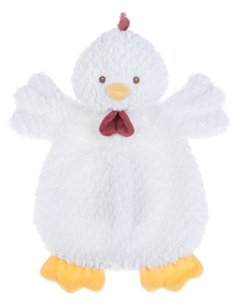 Ganz Plush toy shaped like a chicken on a white background