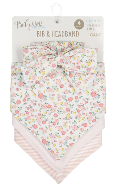 Baby Girl Bib and Headband Set by Ganz®