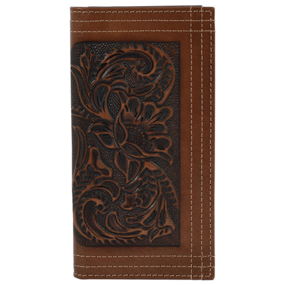 Western Floral Embossed Rodeo Men's Wallet by Justin®