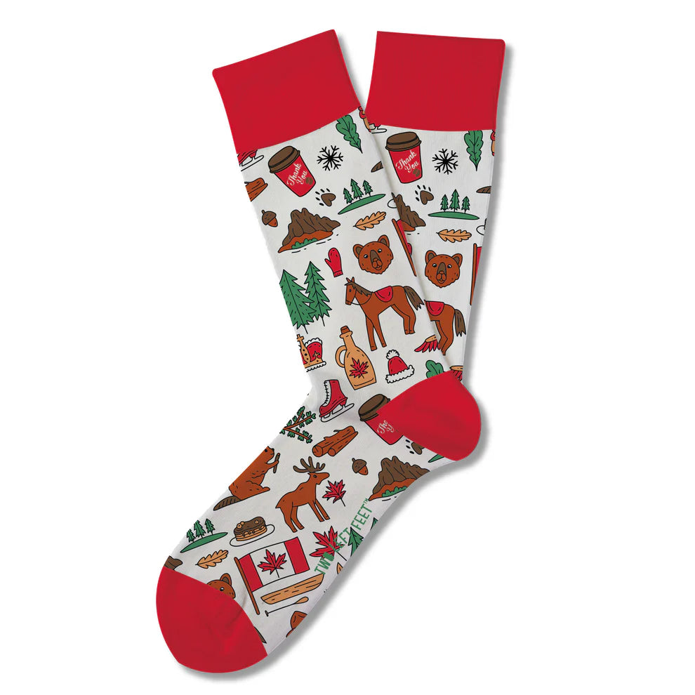 Canada Crew Socks by Two Left Feet®