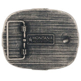 Attitude™ Two Tone Southwest Steer Belt Buckle by Montana Silversmiths®