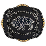 Attitude™ Midnight Buffalo Buckle by Montana Silversmiths®