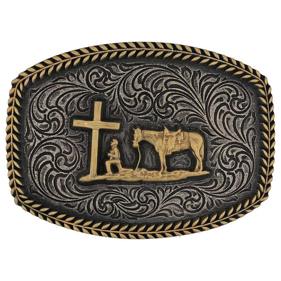 Attitude™ Faithful Frontier Buckle by Montana Silversmiths®