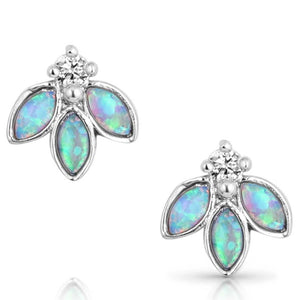 'Untamed Floral' Opal Earrings by Montana Silversmiths®