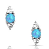 'Delicate Moonlight' Opal Earrings by Montana Silversmiths®