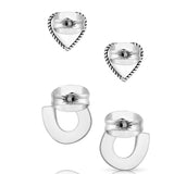 Turquoise Heart & Horseshoe Earrings by Montana Silversmiths®