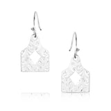 Old West Cow Tag Earrings by Montana Silversmiths®