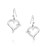 'With Love' Heart Earrings by Montana Silversmiths®