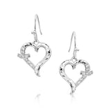 'With Love' Heart Earrings by Montana Silversmiths®