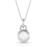 'Lock & Key' Crystal Necklace by Montana Silversmiths®
