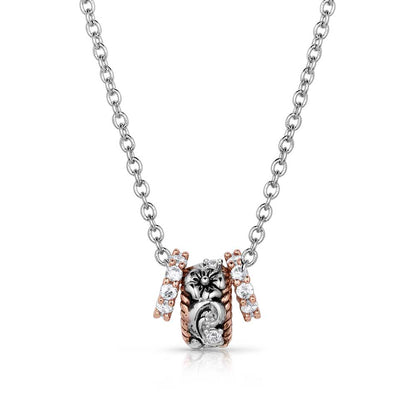 Montana Silversmiths Necklace with a detailed pendant on a white background