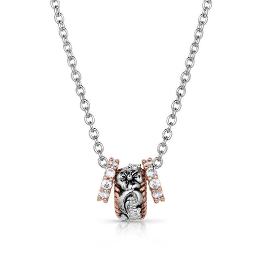 Montana Silversmiths Necklace with a detailed pendant on a white background