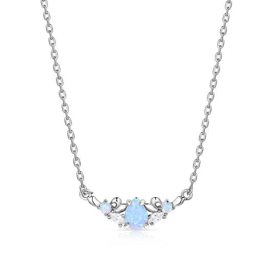 Montana Silversmiths Necklace with a blue gemstone on a white background