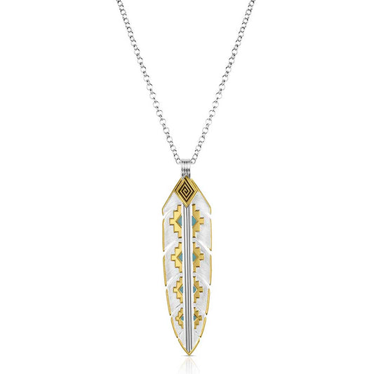 Montana Silversmiths Necklace with a decorative pendant on a white background