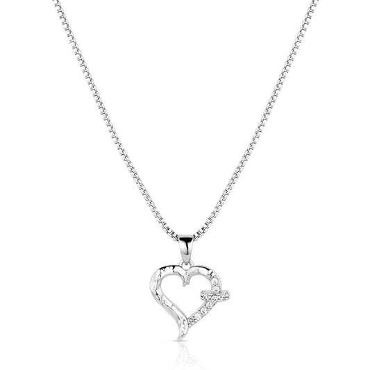 'With Love' Heart Necklace by Montana Silversmiths®