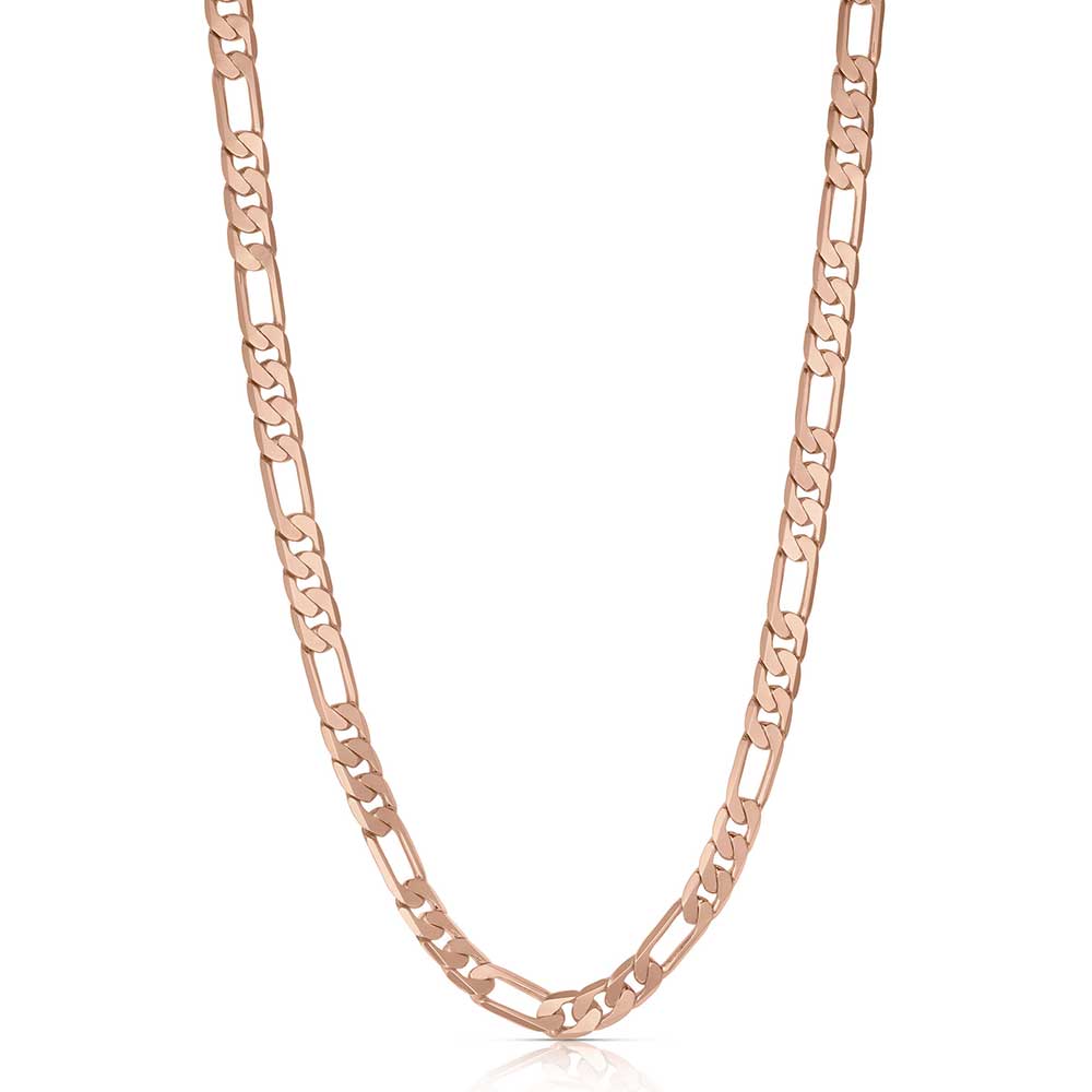 Rose Gold Figaro Chain Necklace by Montana Silversmiths®