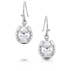 'Lucky Trot' Crystal Earrings by Montana Silversmiths®