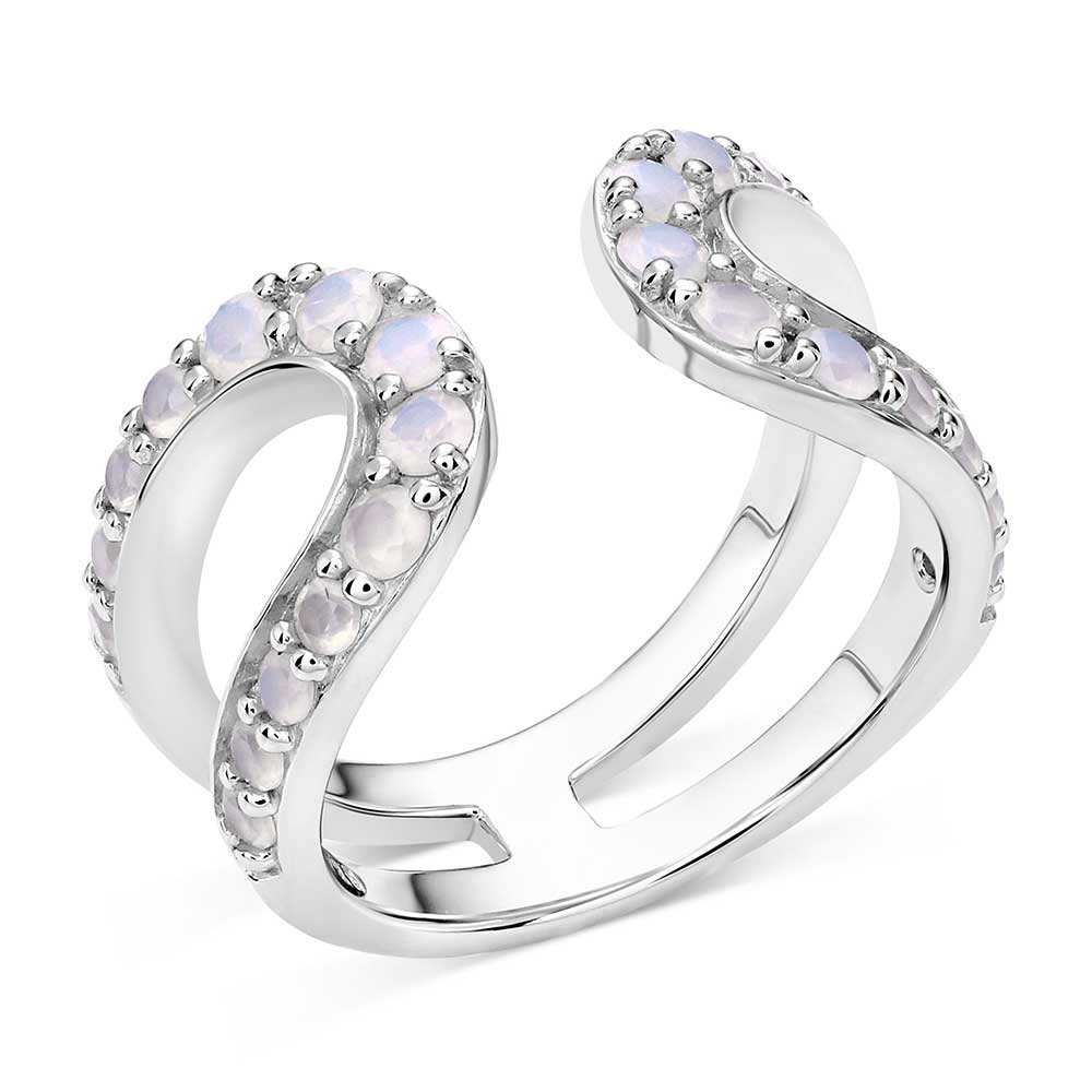 'In the Loop' White Opal Ring by Montana Silversmiths®