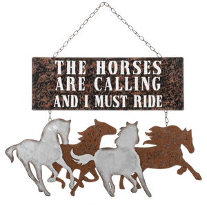'Horses are Calling' Sign by Ganz®