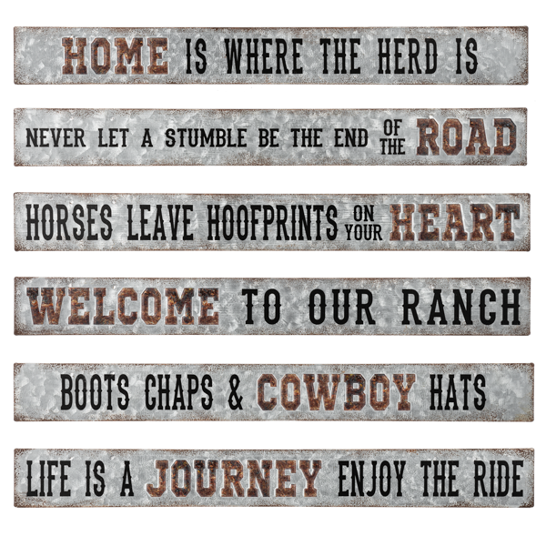 Tin Ranch Signs by Ganz®