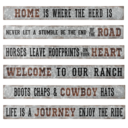 Tin Ranch Signs by Ganz®