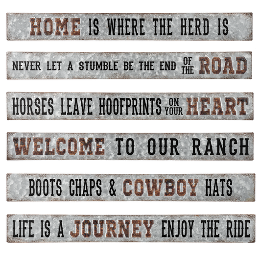 Tin Ranch Signs by Ganz®