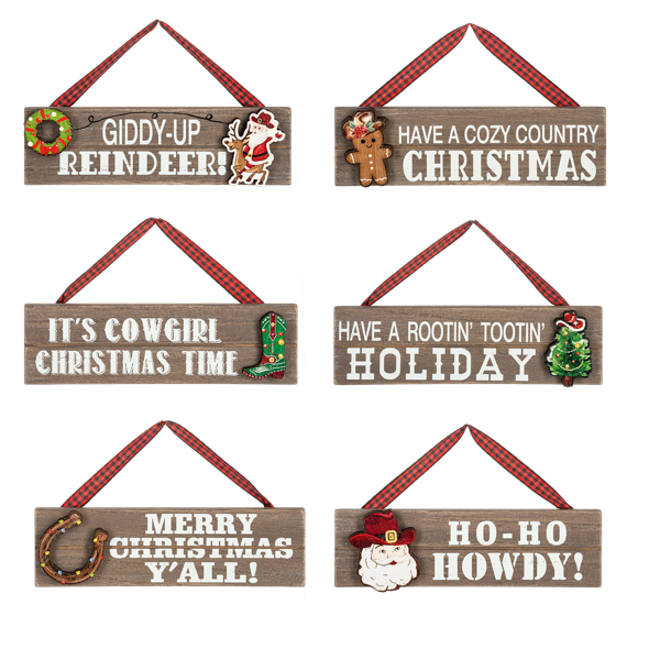 Western Christmas Signs by Ganz®