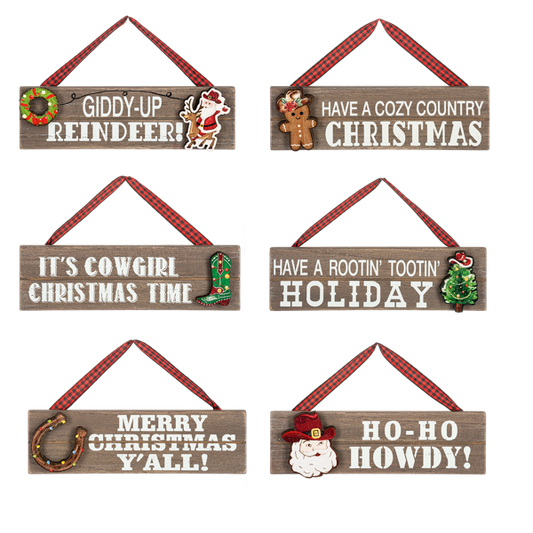 Western Christmas Signs by Ganz®